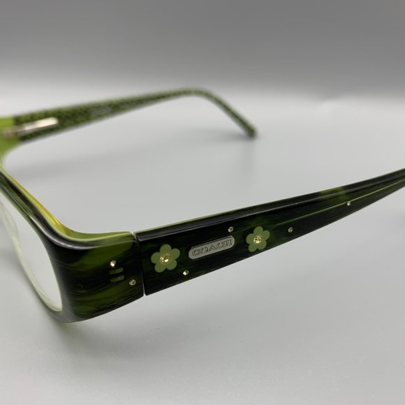 Coach Lannie Bottle Green Oval Glasses - Picture 2 of 10